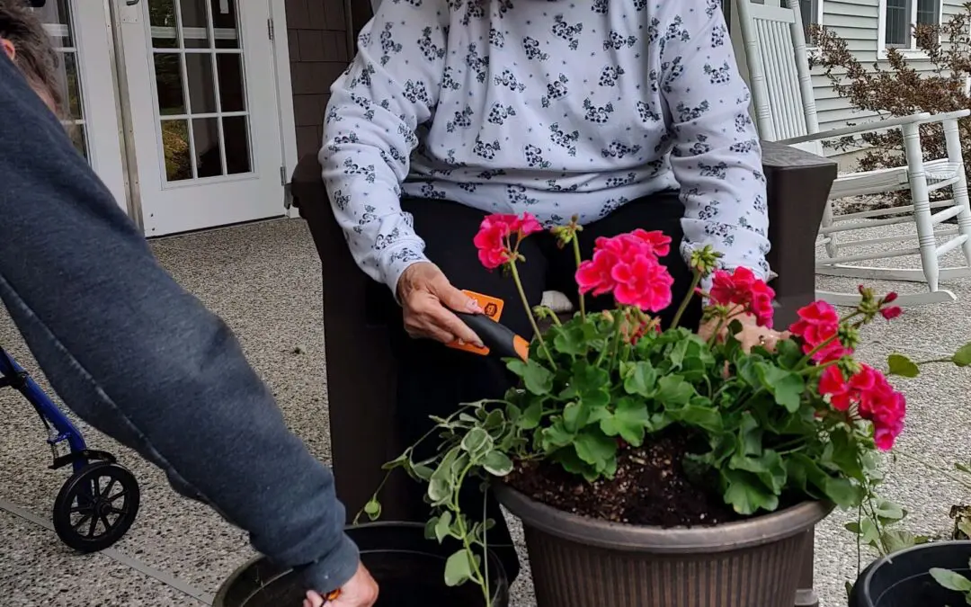 Gardening at Beaver Lake Lodge!